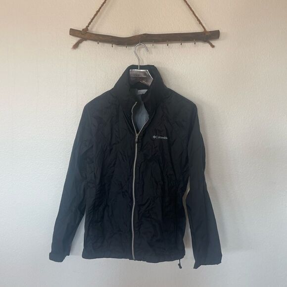 Columbia black wind breaker - Picture 1 of 2